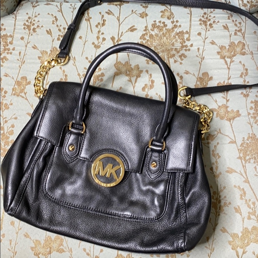 Michael Kors Black Leather Purse